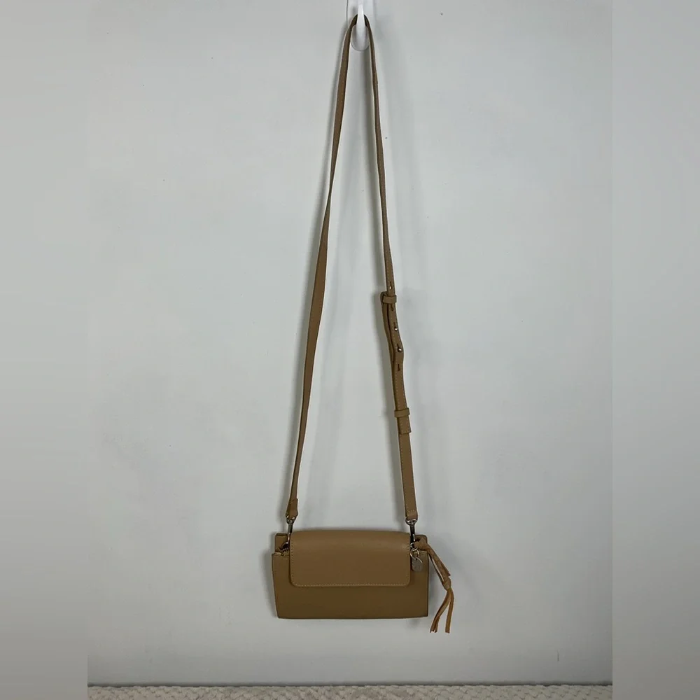 Lucky Brand Genuine Leather Tan Crossbody